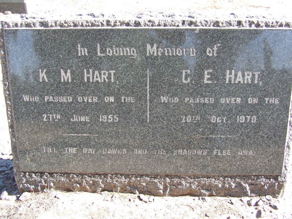 HART K.M. -1955 &amp; C. E. -1970