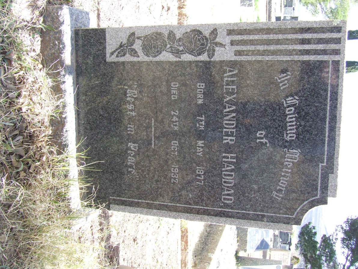 HADDAD Alexander 1877-1932
