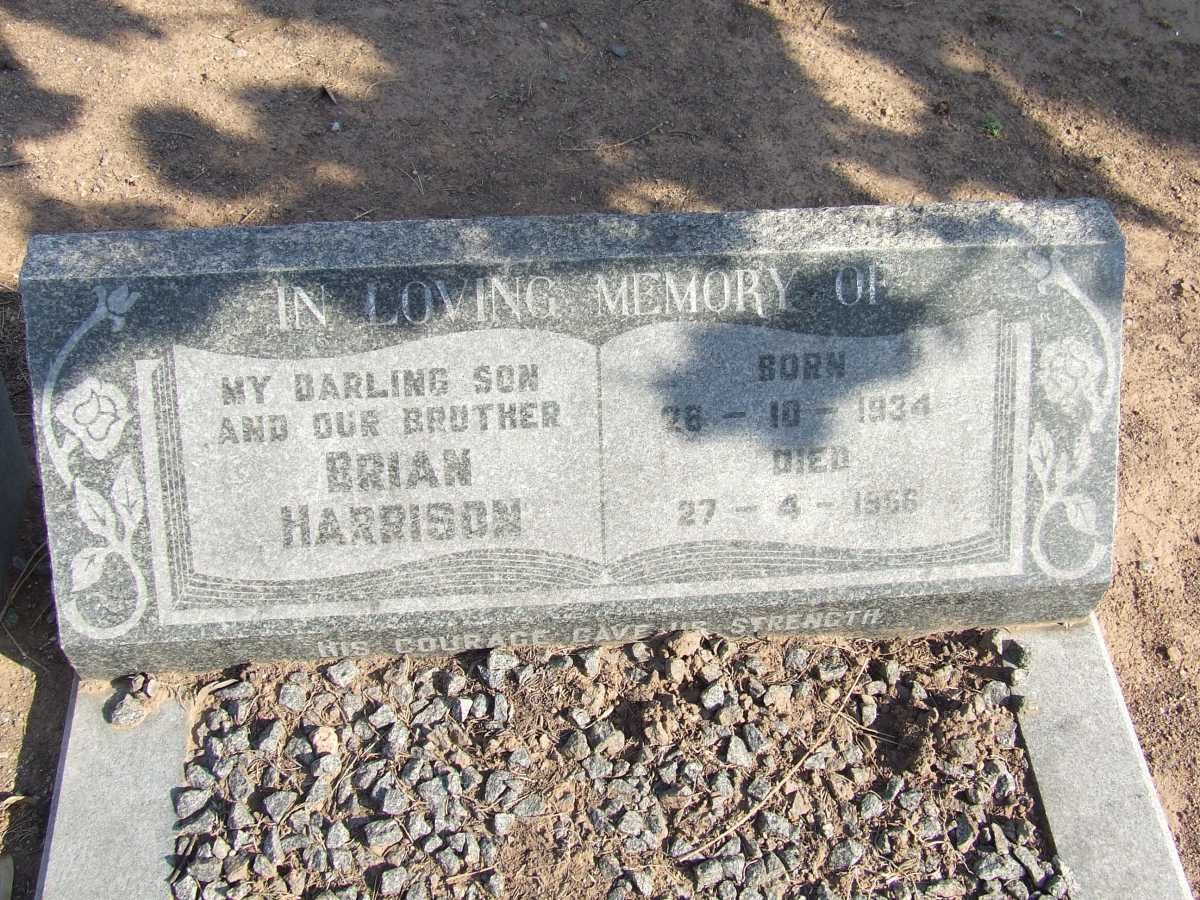 HARRISON Brian 1934-1956