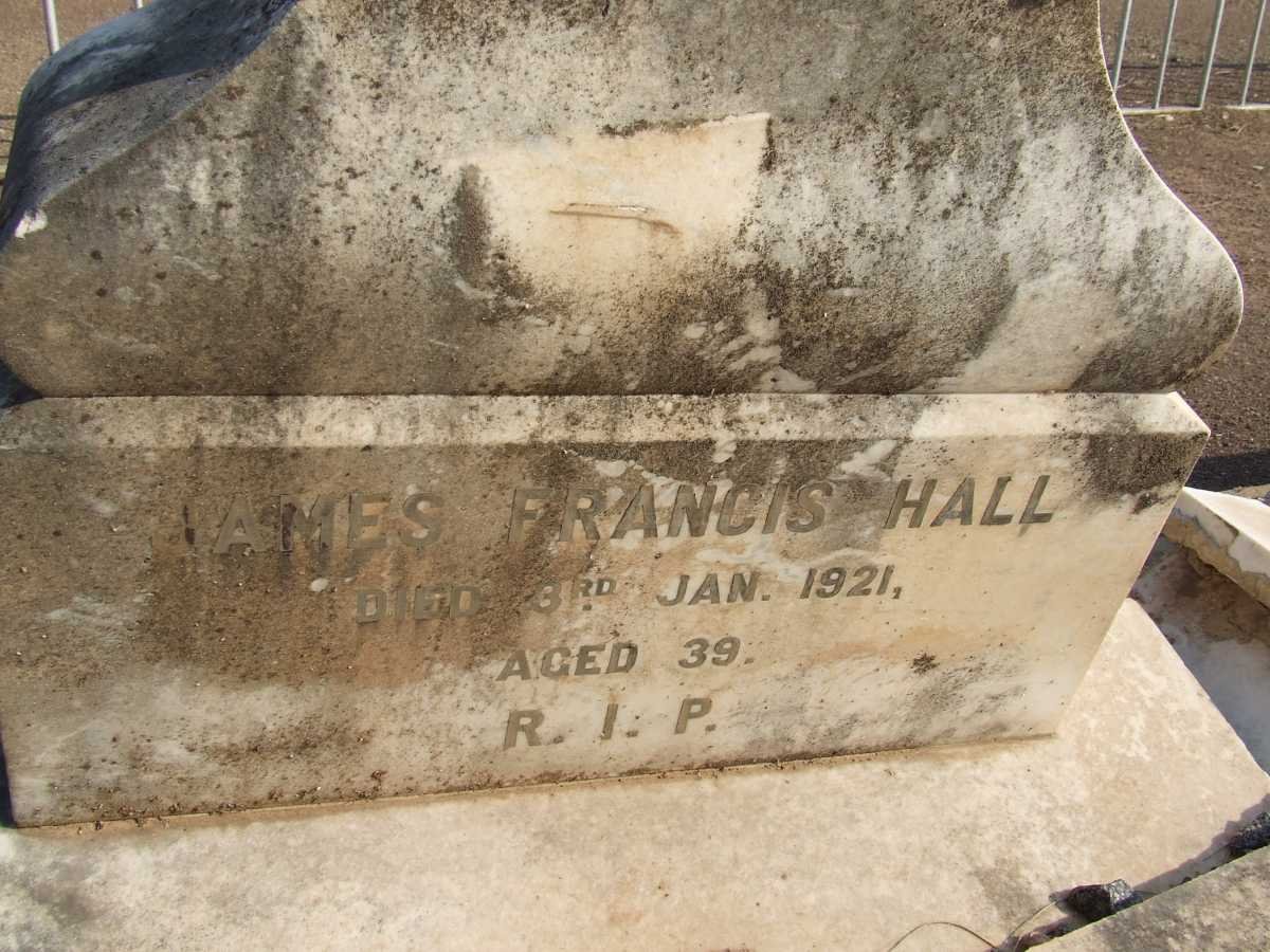 HALL James Francis -1921