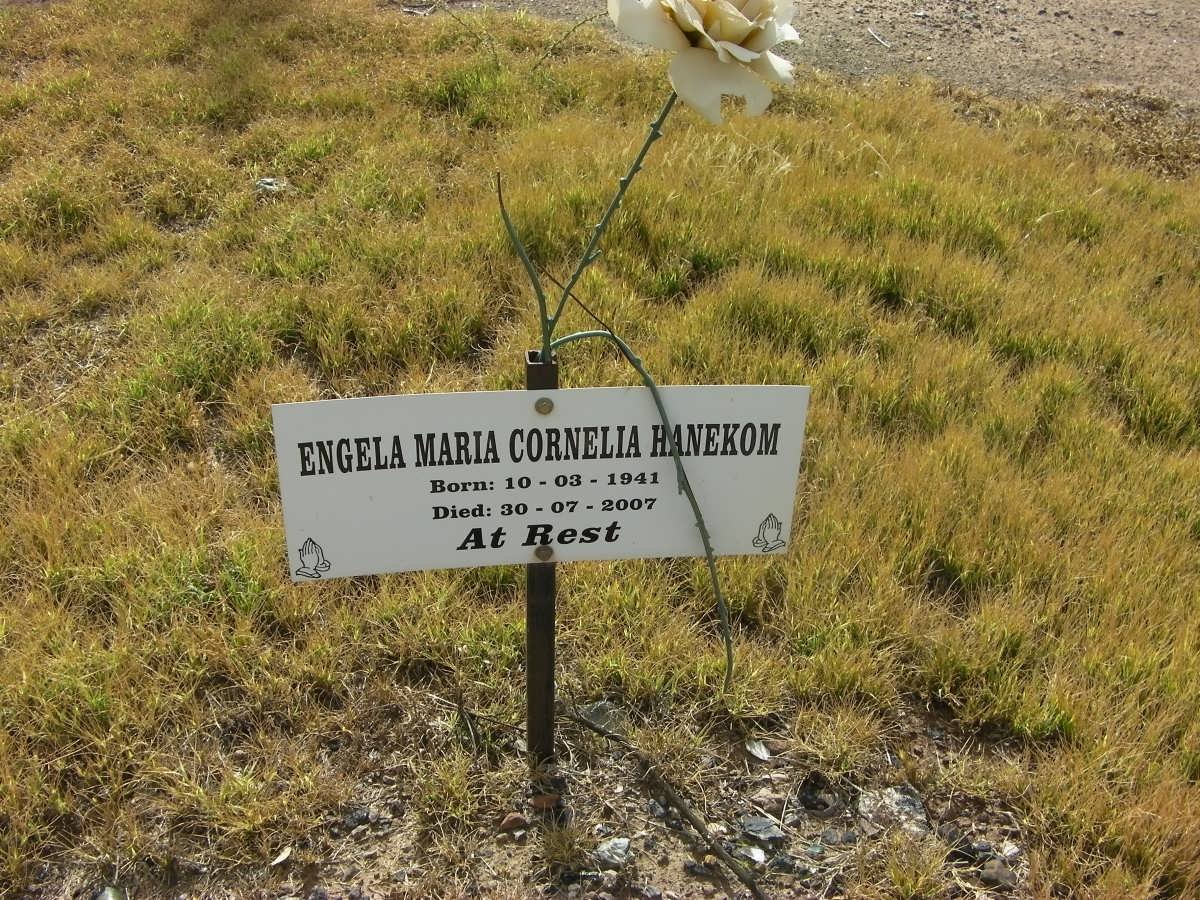 HANEKOM Engela Maria Cornelia 1941-2007