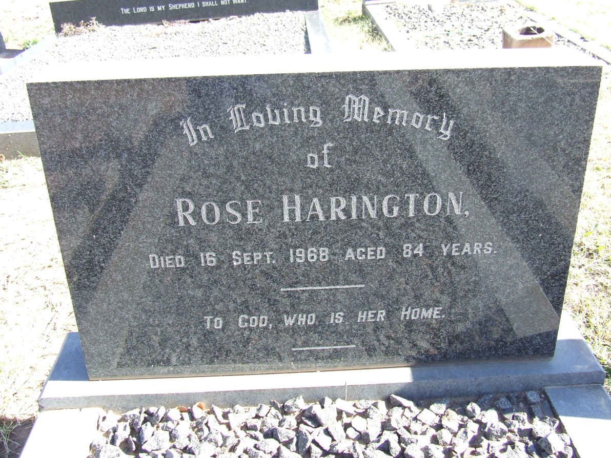 HARINGTON Rose -1968