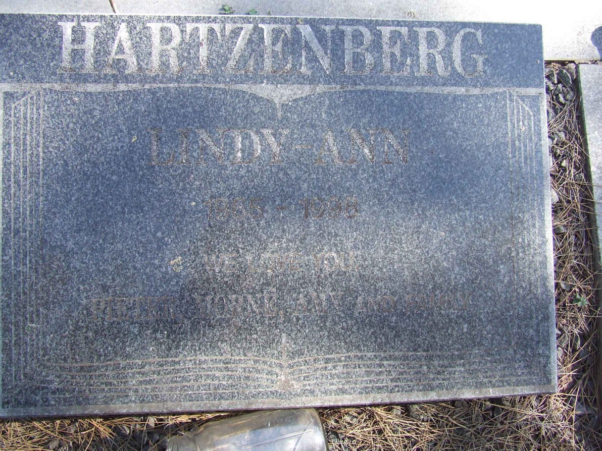 HARTZENBERG Lindy Ann 1965-1998