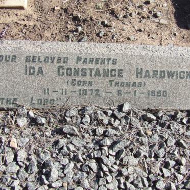 HARDWICK Ida Constance nee THOMAS 1872-1950