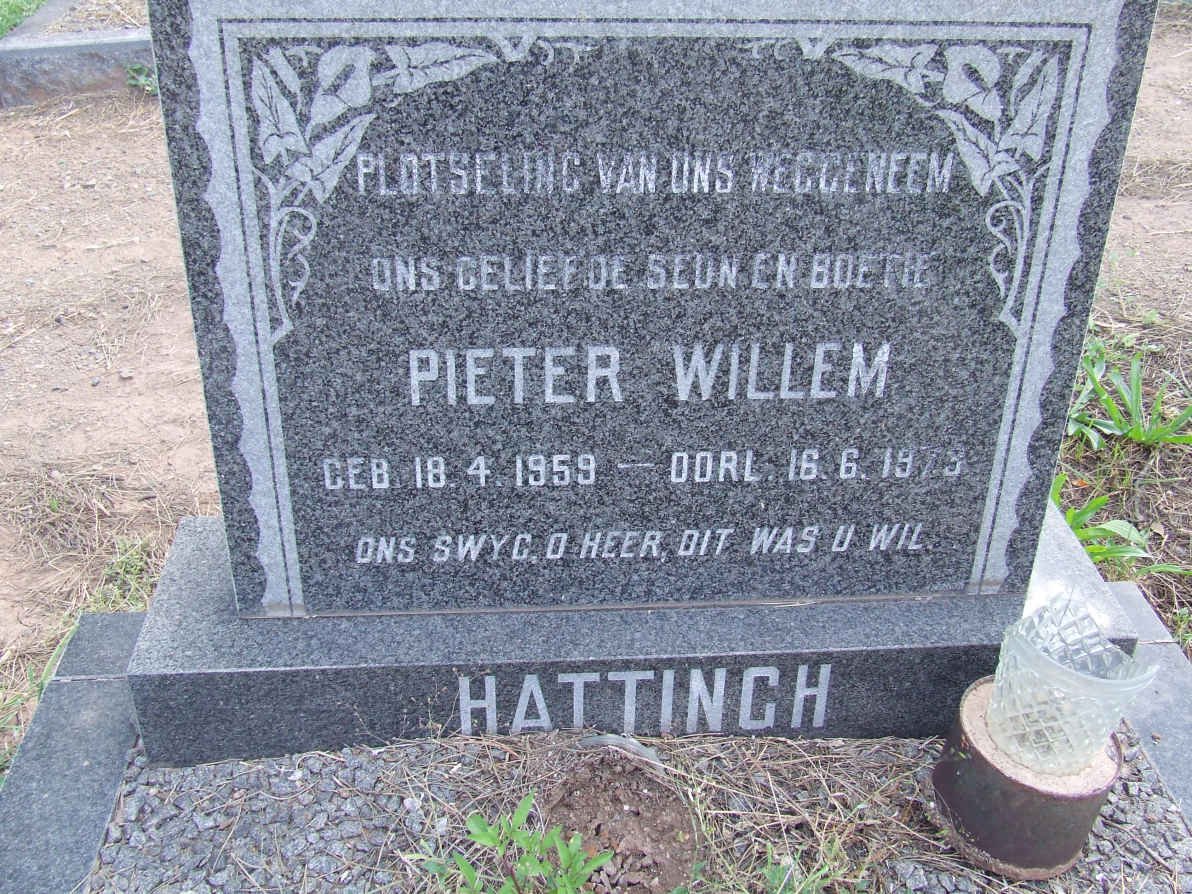 HATTINGH Pieter Willem 1959-1973