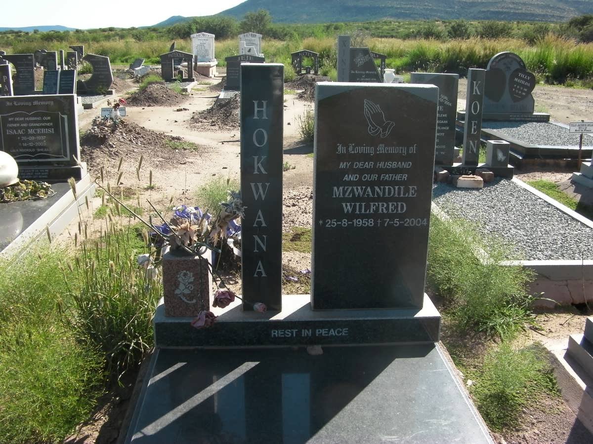 HOKWANA Mzwandile Wilfred 1958-2004
