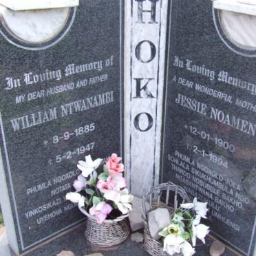 HOKO William Ntwanambi 1885-1947 &amp; Jessie Noamen 1900-1994