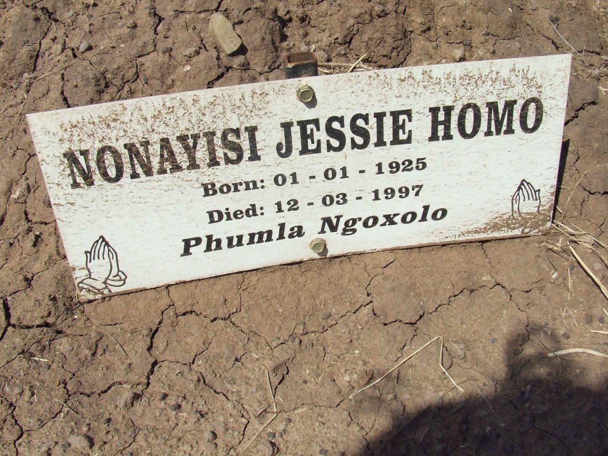 HOMO Nonayisi Jessie 1925-1997