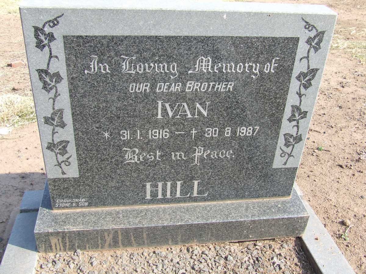 HILL Ivan 1916-1987