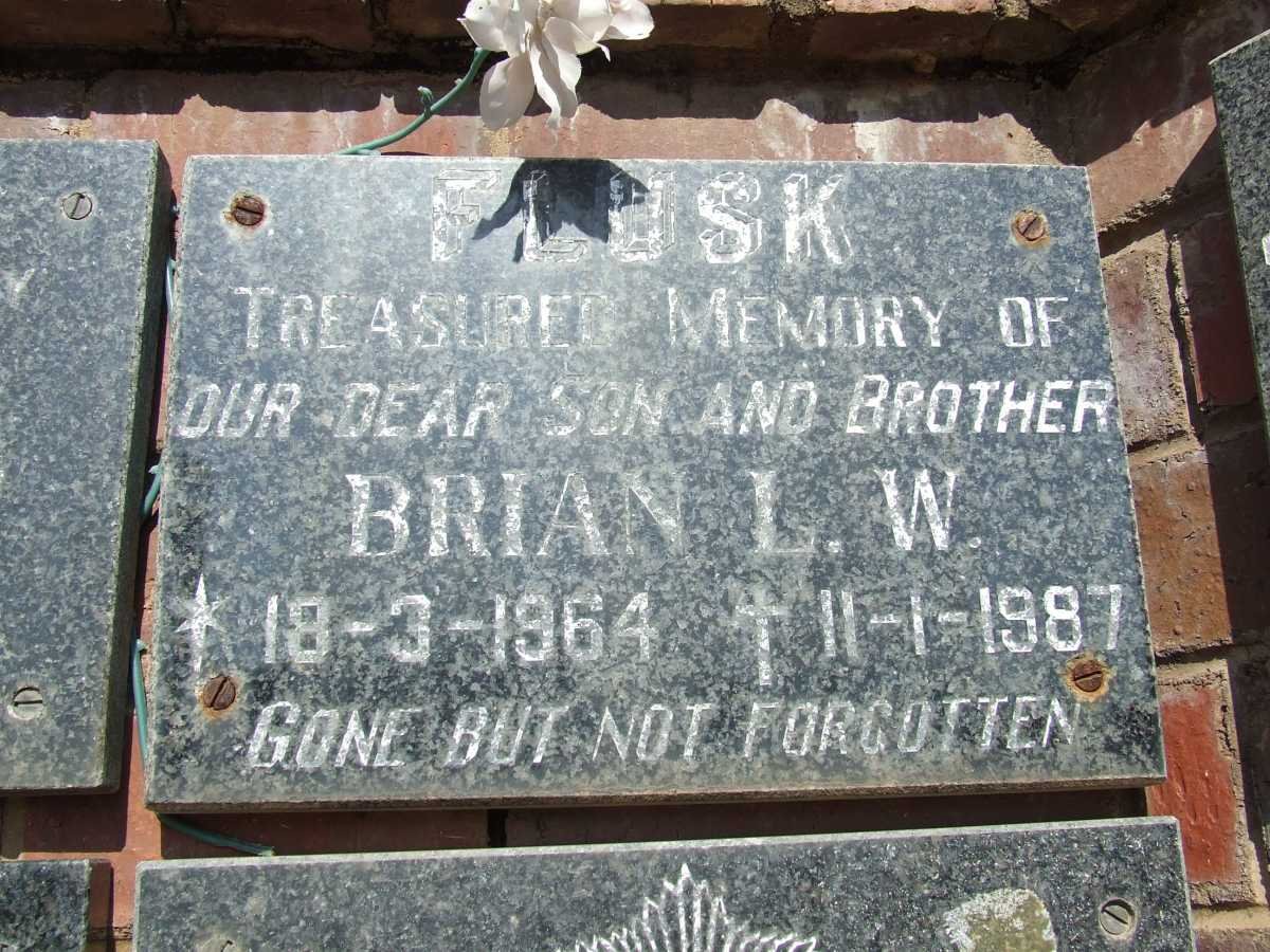 FLUSK Brian L.W. 1964-1987