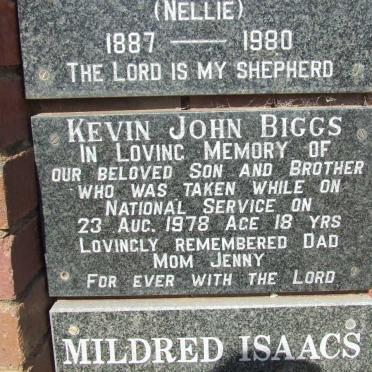 BIGGS Kevin John -1978