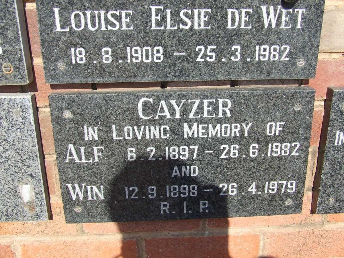 CAYZER Alf 1897-1982 &amp; Win 1898-1979