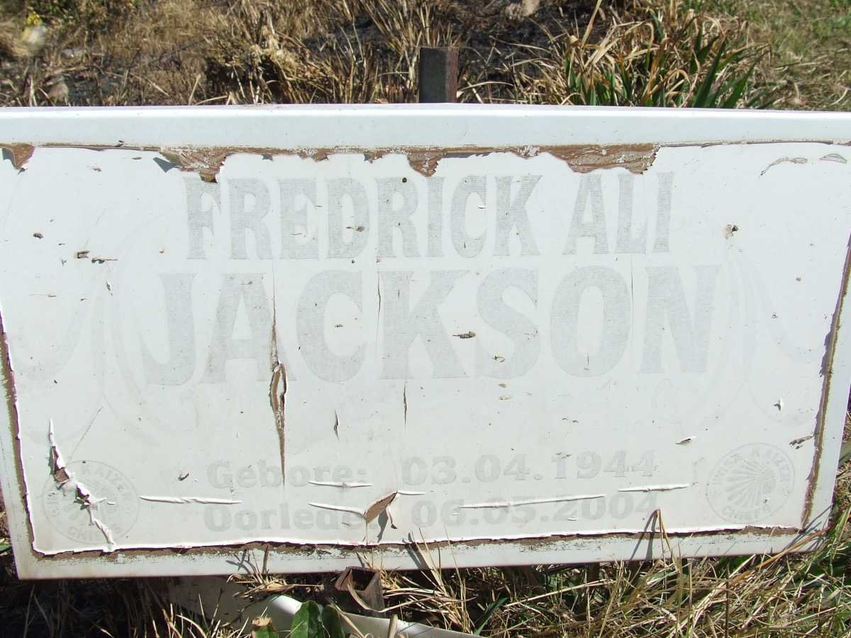 JACKSON Fredrick Ali 1944-2004
