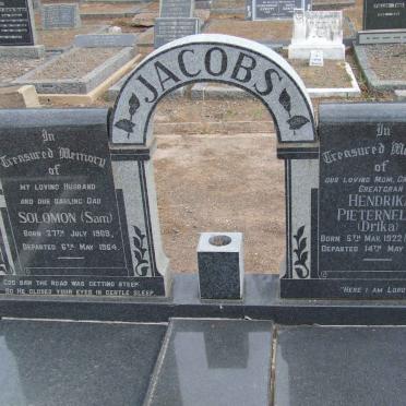 JACOBS Solomon 1909-1964 &amp; Hendrika Pieternella BOUWER 1922-2003