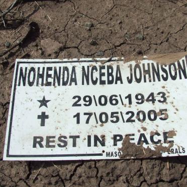 JOHNSON Nohenda Nceba 1943-2005