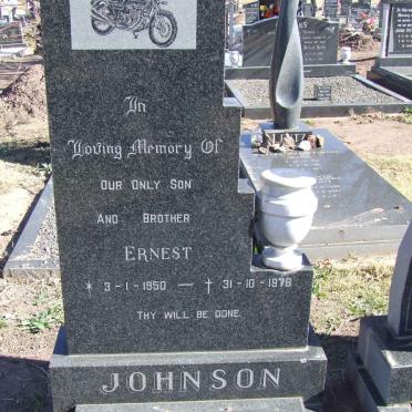 JOHNSON Ernest 1950-1978