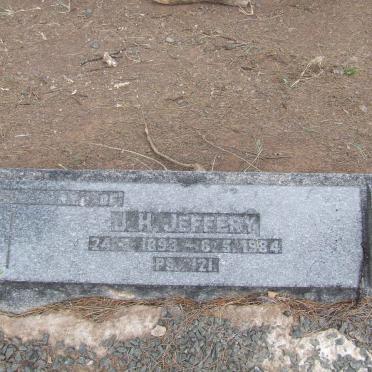 JEFFERY J.H. 1893-1984