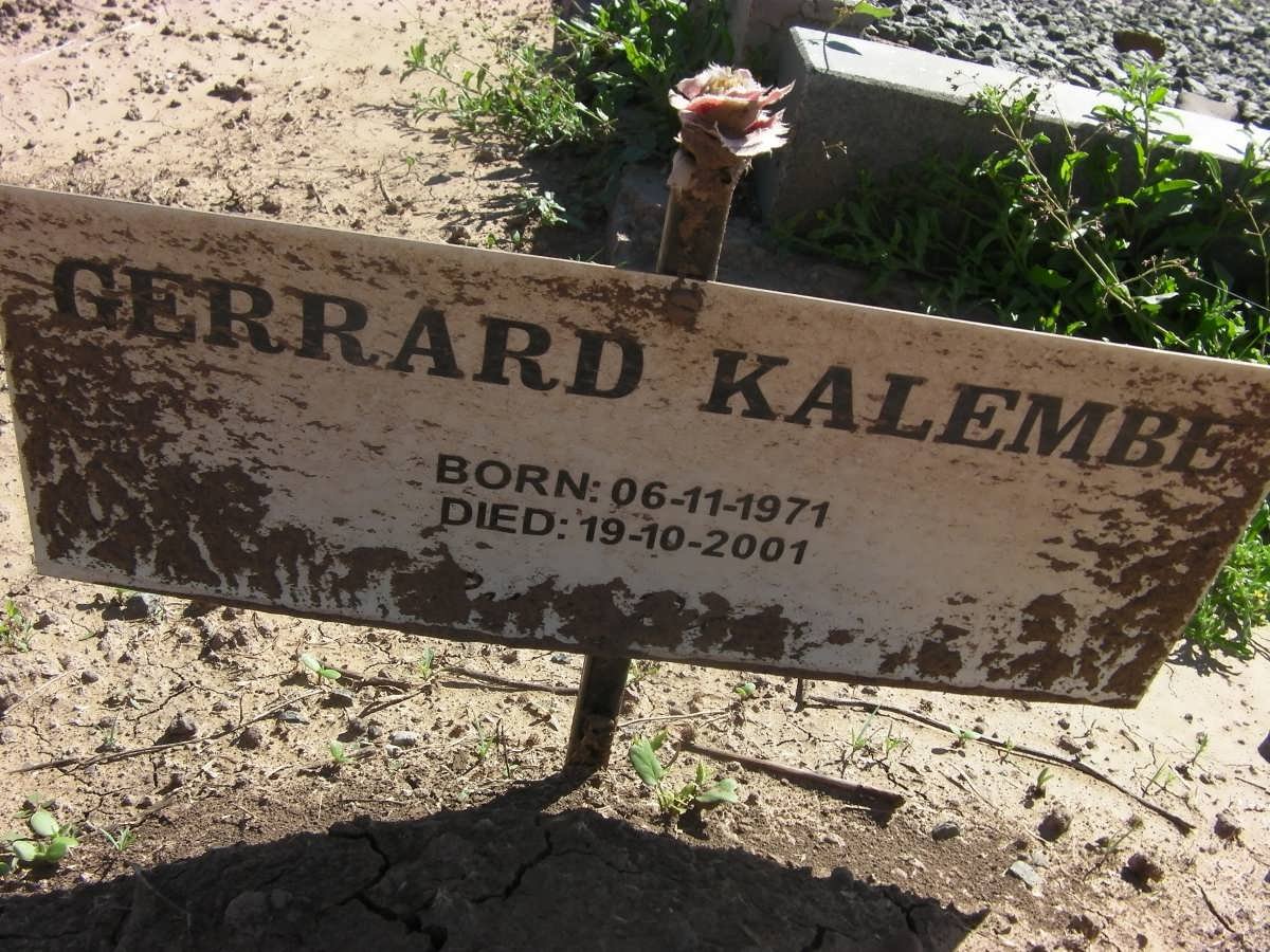KALEMBE Gerrard 1971-2001