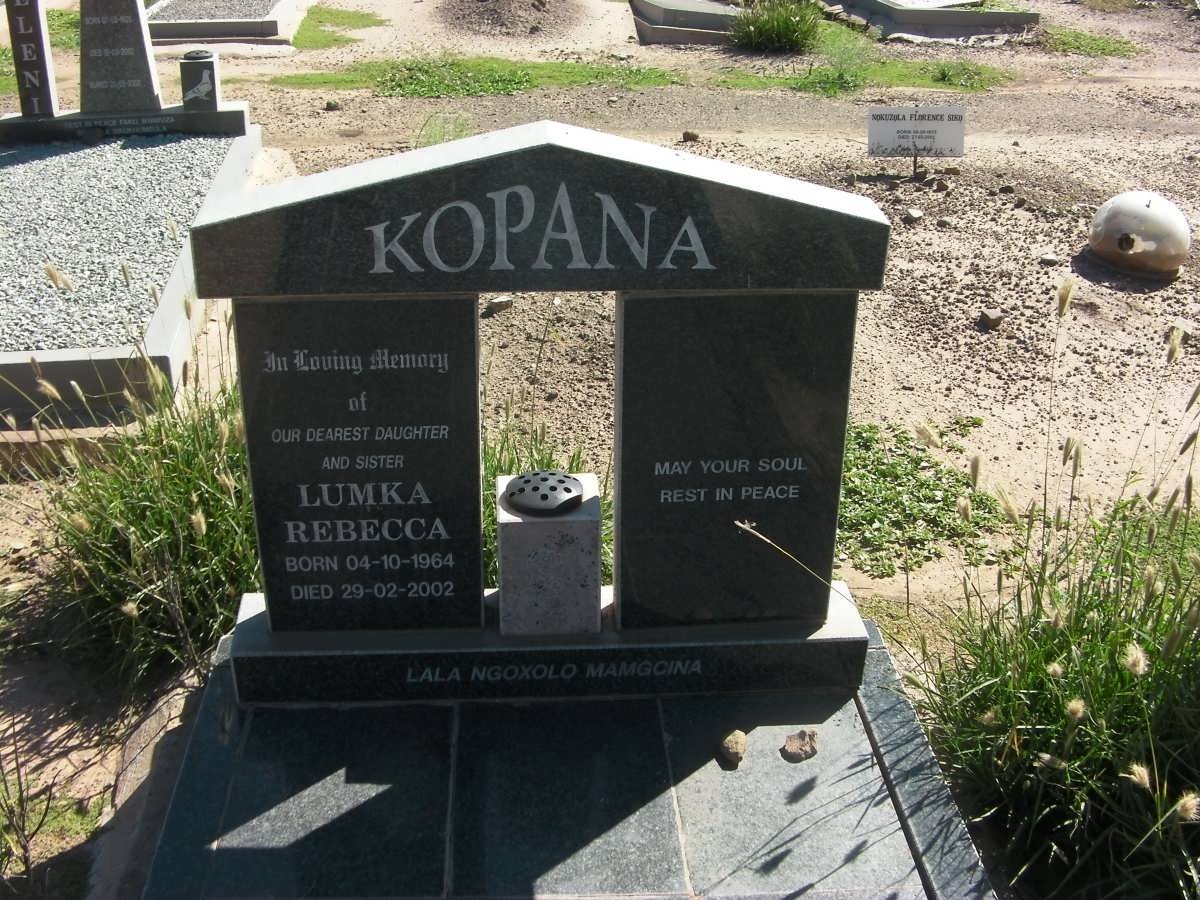 KOPANA Lumka Rebecca 1964-2002