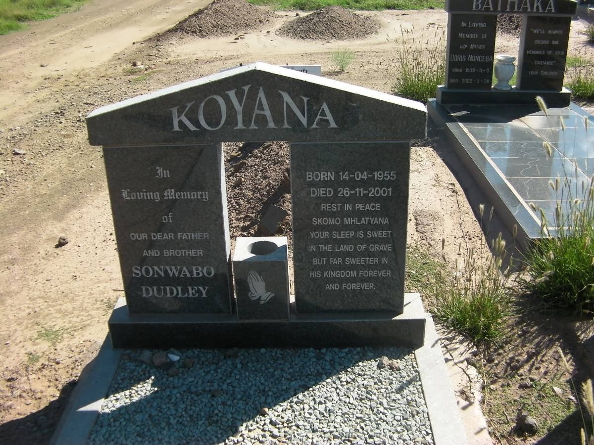 KOYANA Sonwabo Dudley 1955-2001