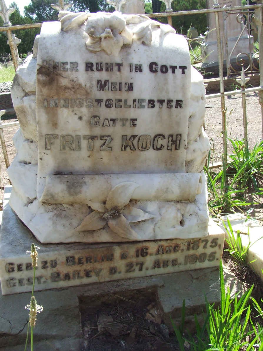 KOCH Fritz 1875-1905