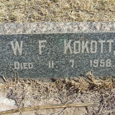 KOKOTT W.F. -1958 &amp; Ann P. 1892-1962