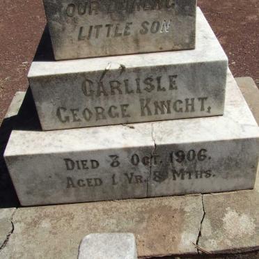 KNIGHT Carlisle George -1906