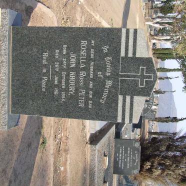 KHOURY Rosella Peter John 1895-1961