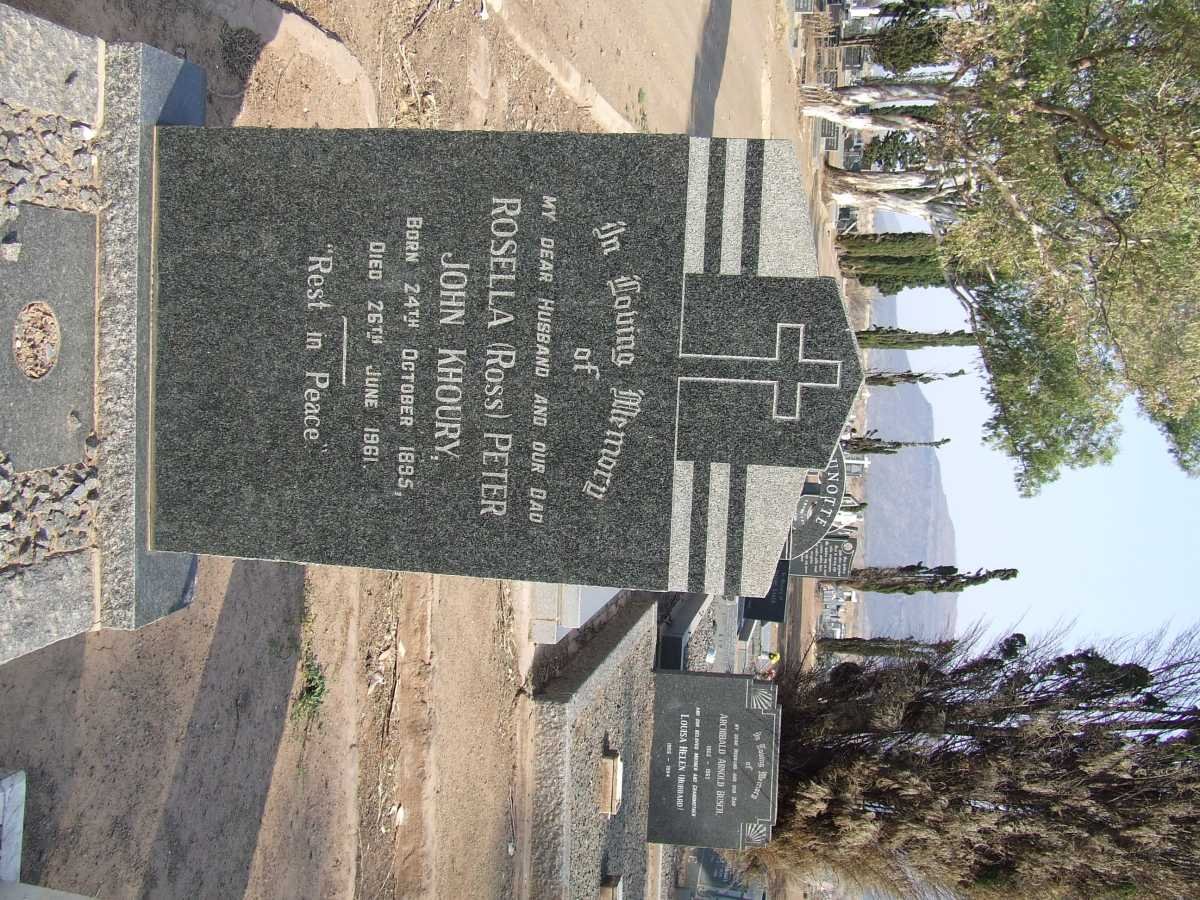 KHOURY Rosella Peter John 1895-1961