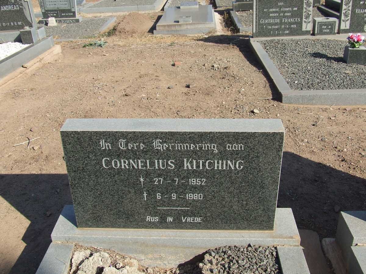 KITCHING Cornelius 1952-1980