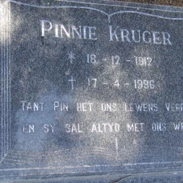 KRUGER Pinnie 1912-1996