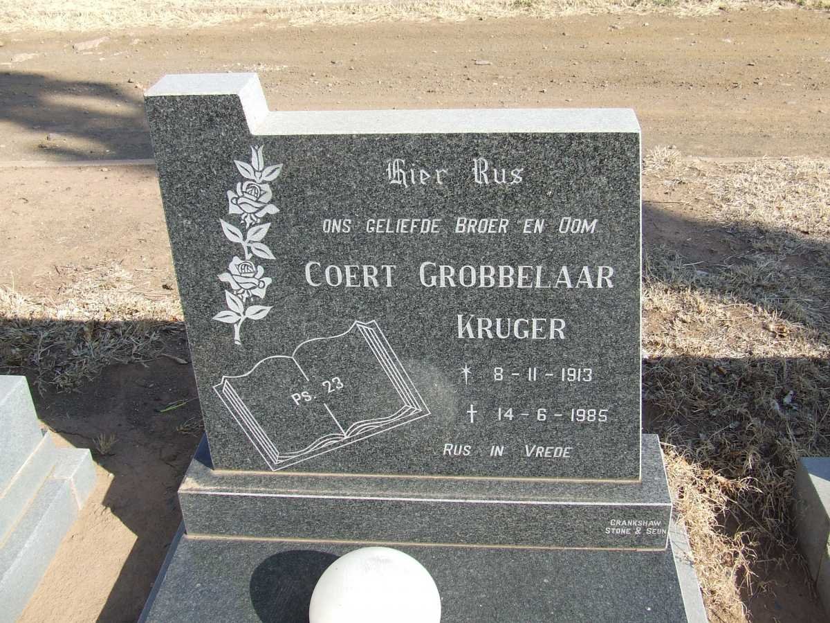 KRUGER Coert Grobbelaar 1913-1985