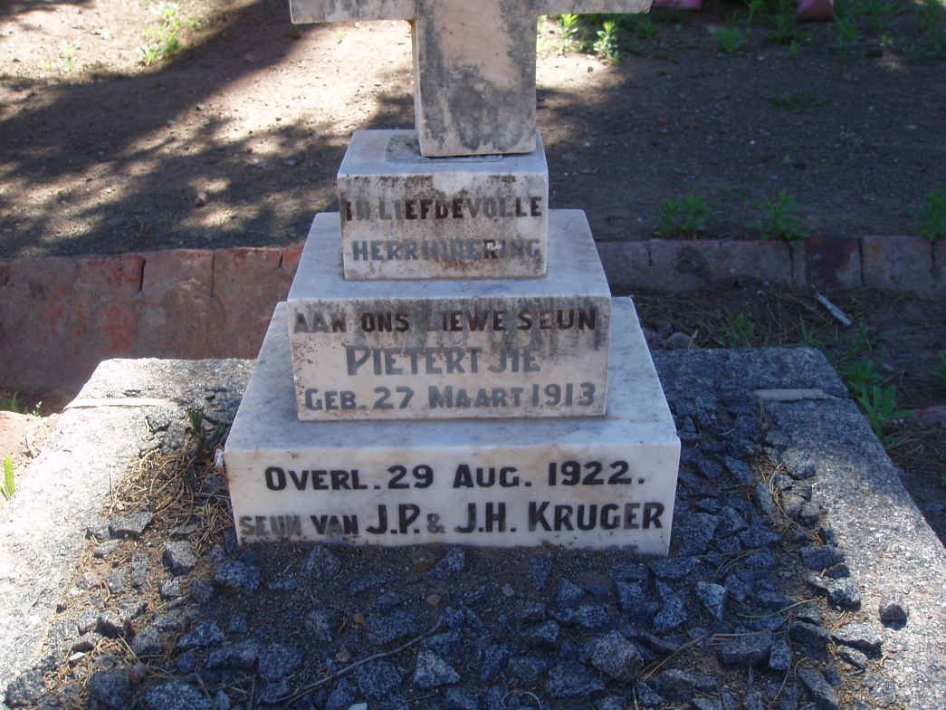 KRUGER Pietertjie -1913