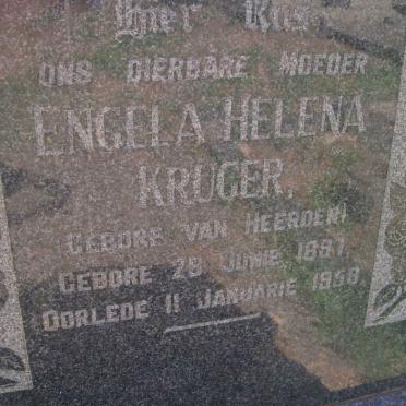 KRUGER Engela Helena nee VAN HEERDEN 1897-1959