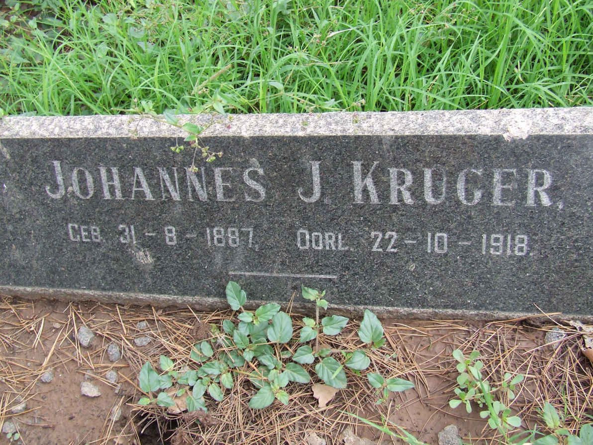 KRUGER Johannes J. 1887-1918