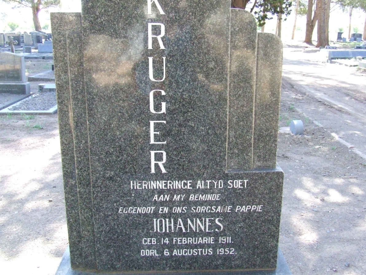 KRUGER Johannes 1911-1952