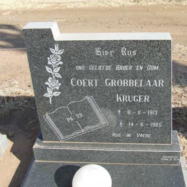 KRUGER Coert Grobbelaar 1913-1985