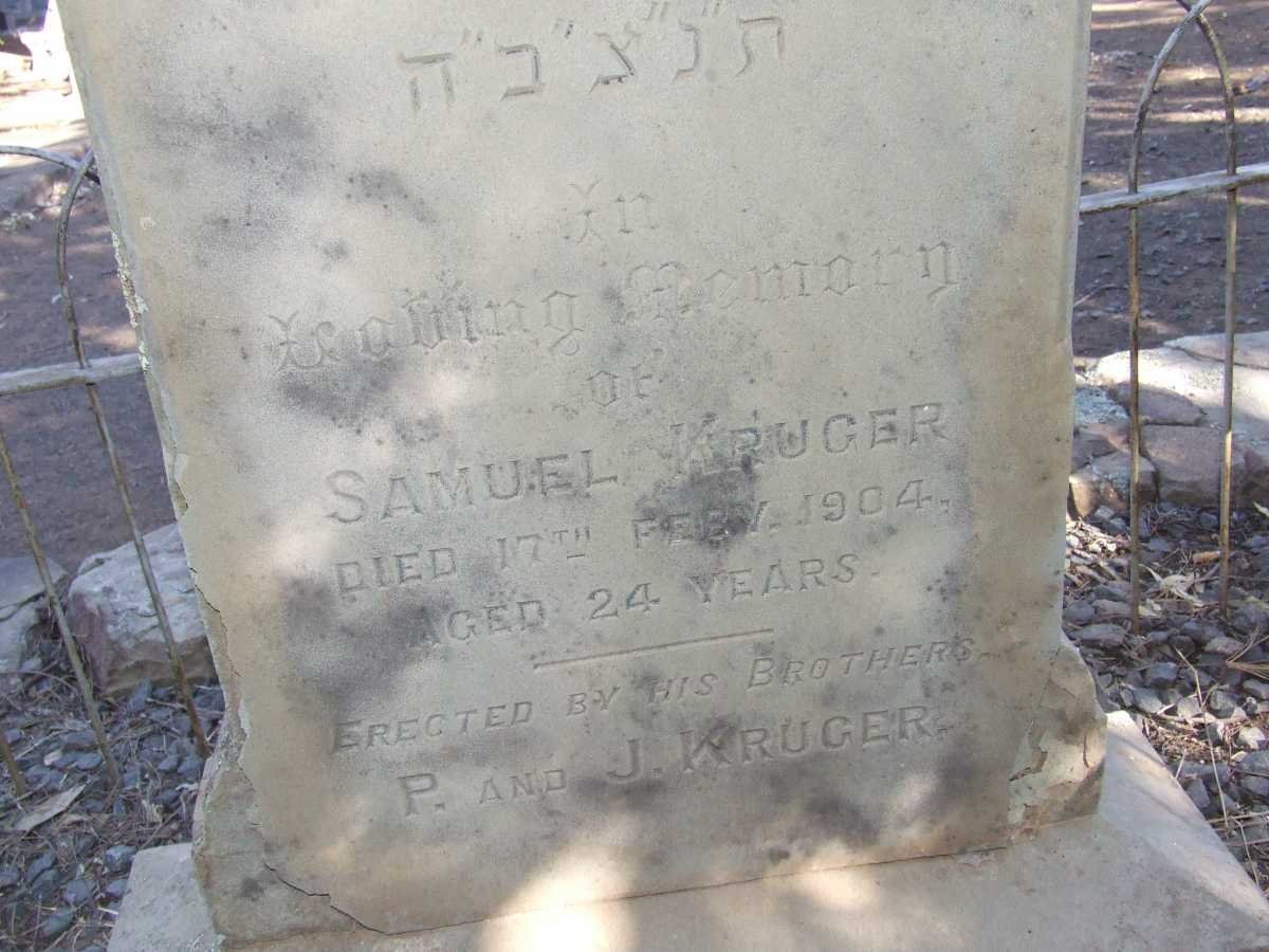 KRUGER Samuel -1904