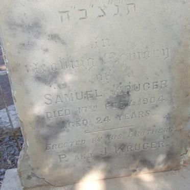 KRUGER Samuel -1904