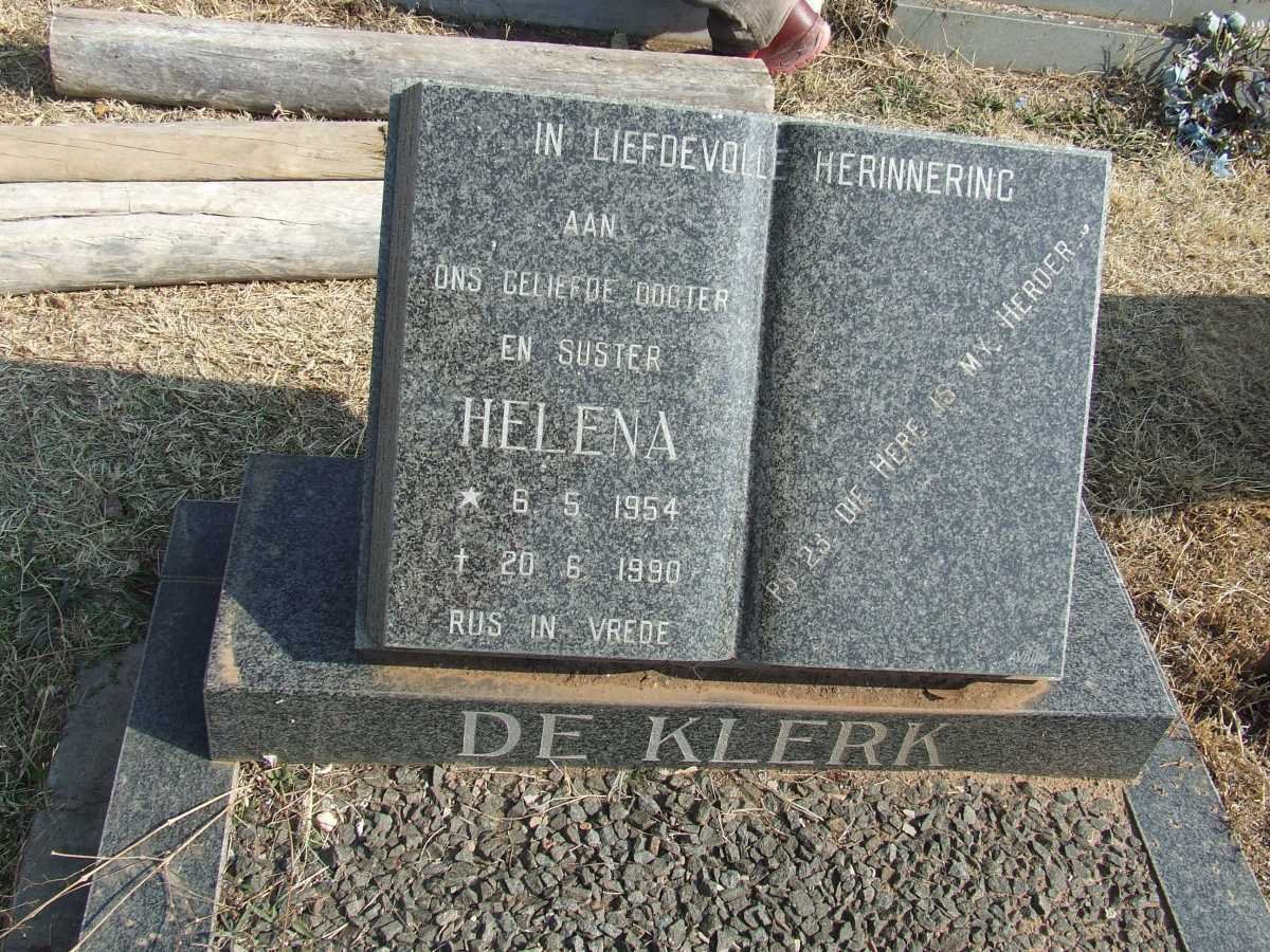 KLERK Helena, de 1954-1990