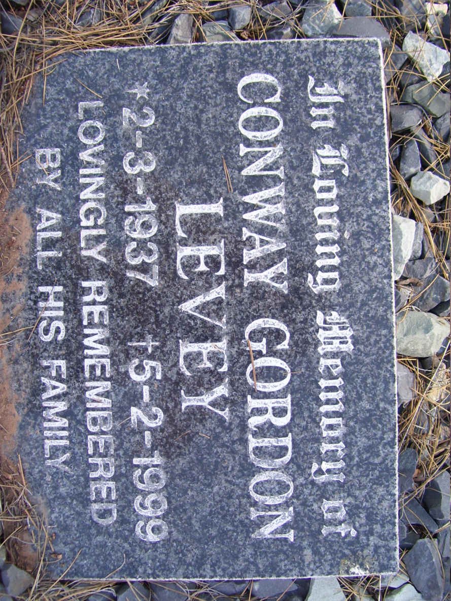 LEVEY Conway Gordon 1937-1999