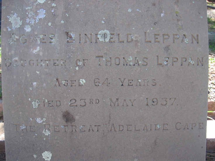 LEPPAN Agnes Binfield -1937