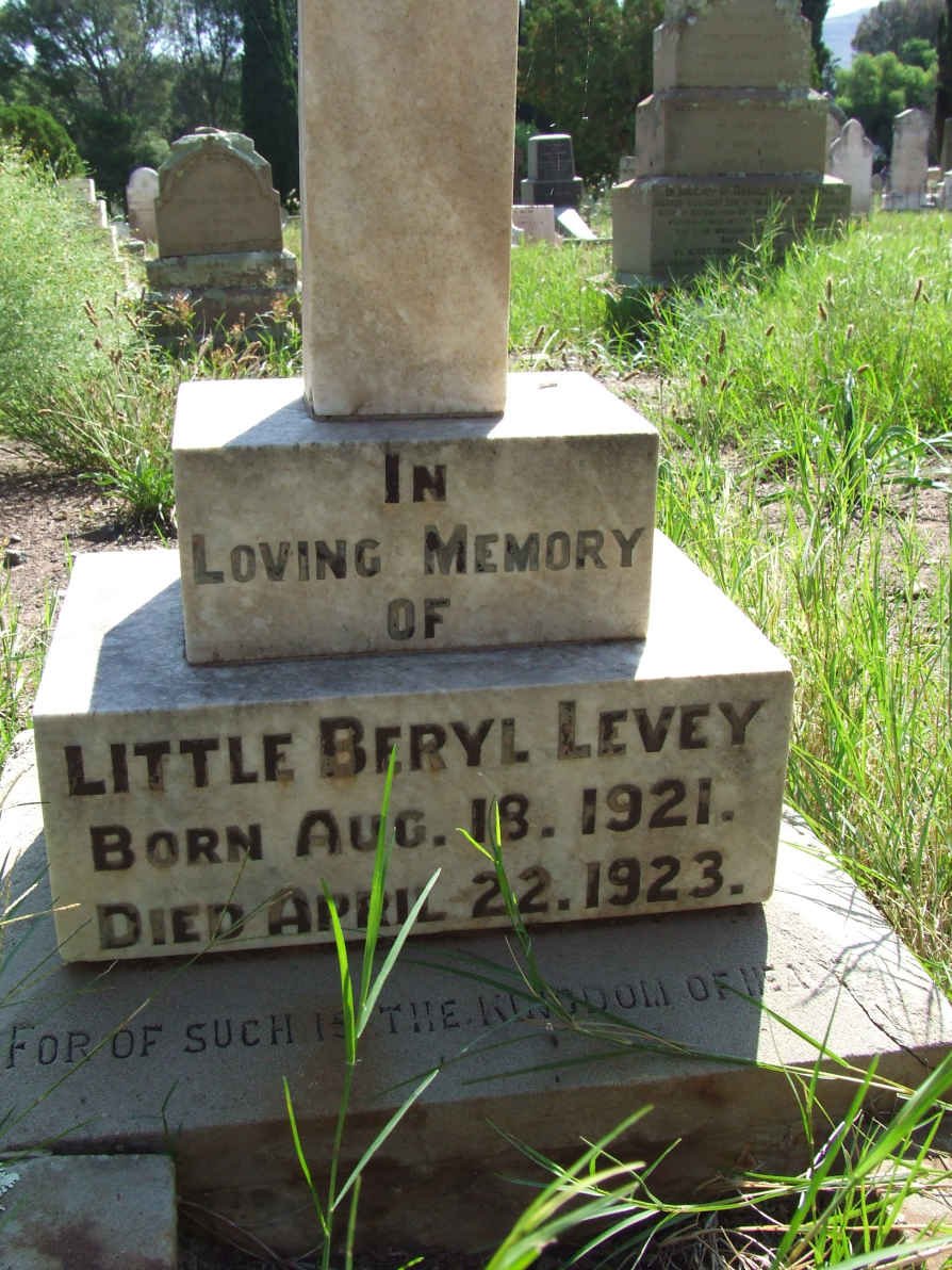 LEVEY Beryl 1921-1923