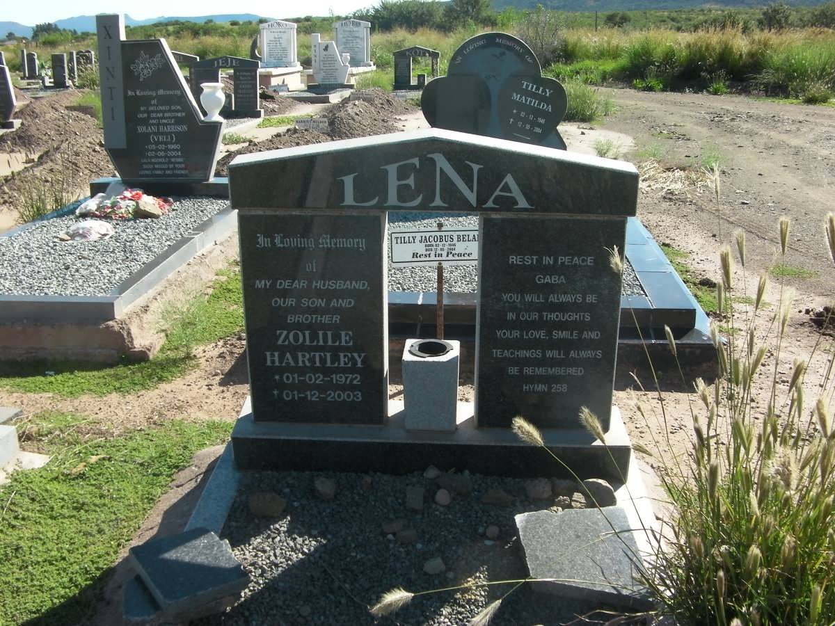 LENA Zolile Hartley 1972-2003