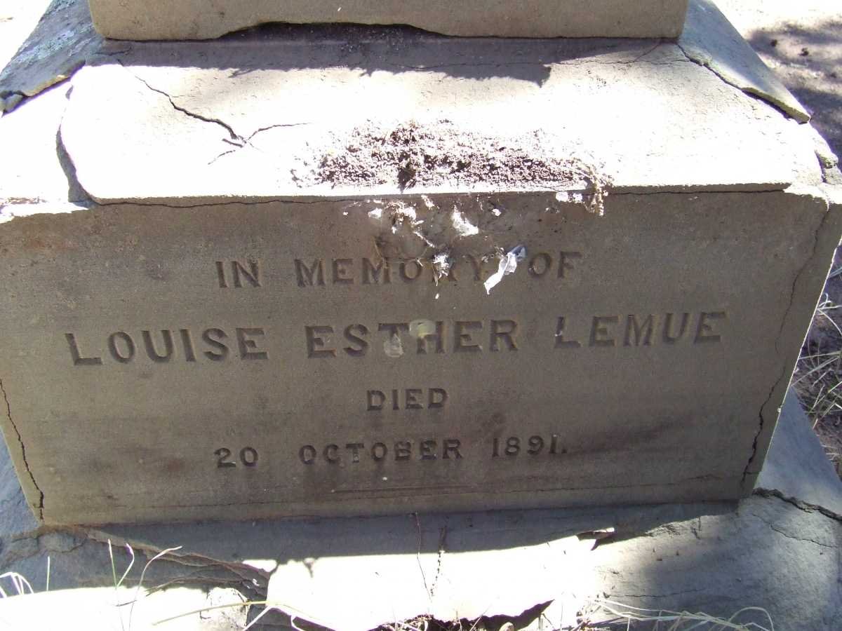 LEMUE Louise Esther -1891