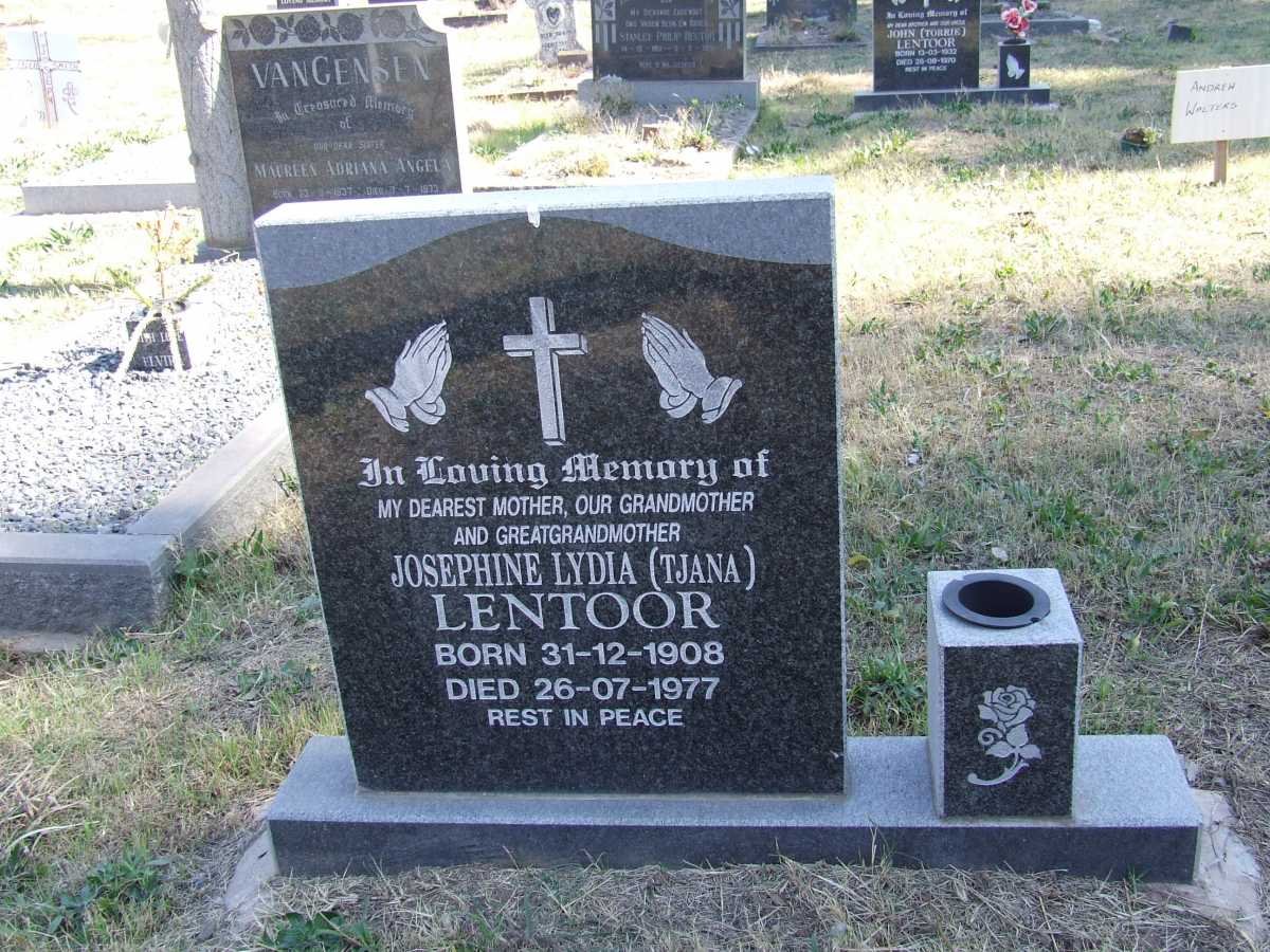 LENTOOR Josephine Lydia 1908-1977