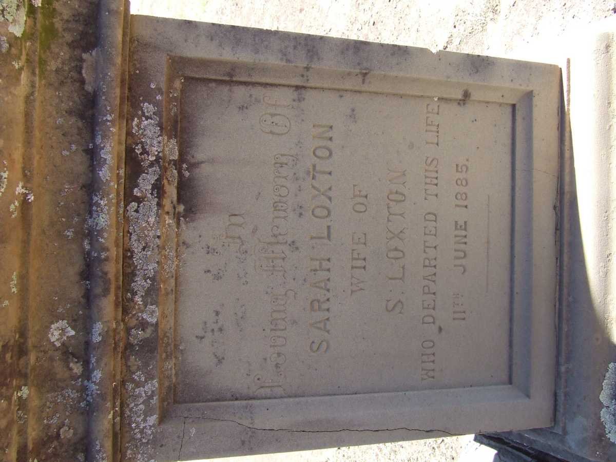 LOXTON Sarah -1885