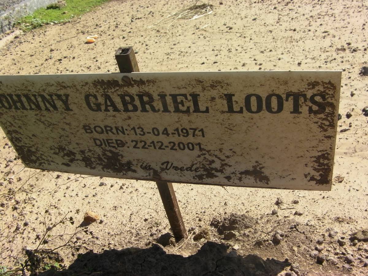 LOOTS Johnny Gabriel 1971-2001
