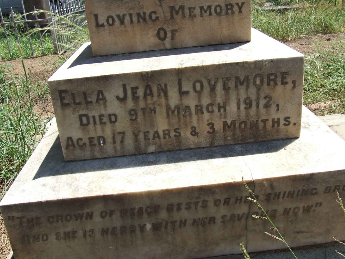 LOVEMORE Ella Jean -1912