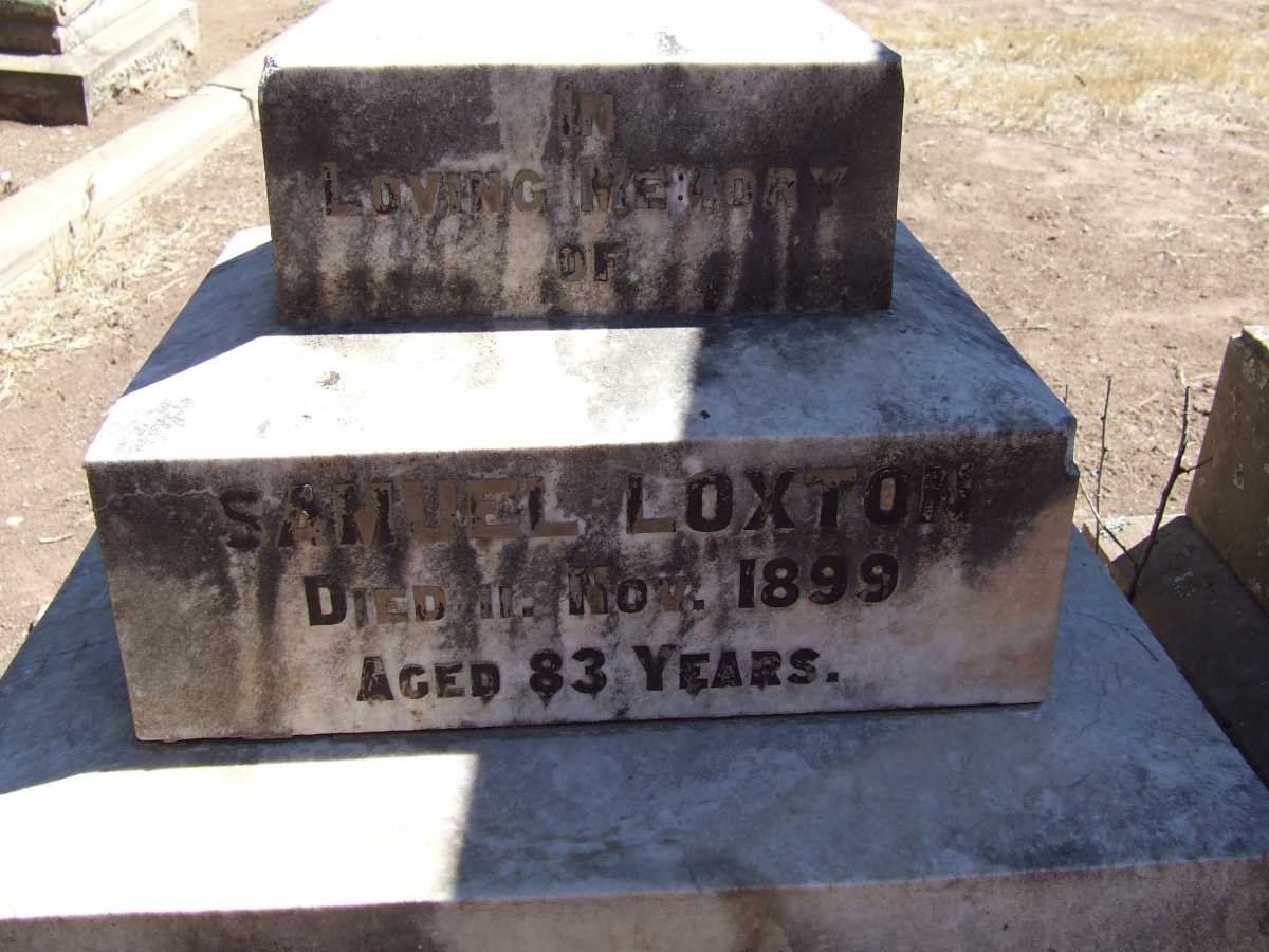 LOXTON Samuel -1899